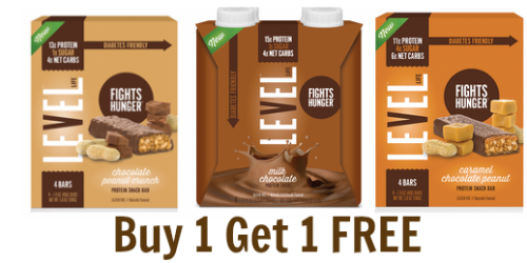 Buy 1 Get 1 FREE Level Life Bars & Shakes Coupons + *HOT* Stackable Target Cartwheel Offers