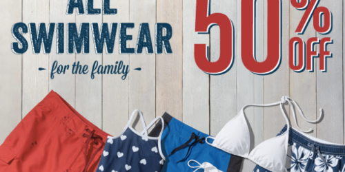 Old Navy: 50% Off Swimwear for Entire Family (Today Only) + Win a Weber Grill