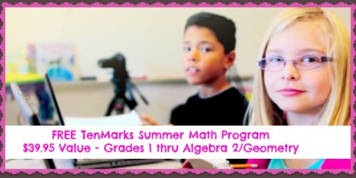 Free Summer Math Program for First Grade Thru Algebra 2/Geometry – $39.95 Value