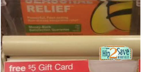 Target: Better Than FREE Zarbee’s Natural Seasonal Relief (After $5 Gift Card & Ibotta Offer)
