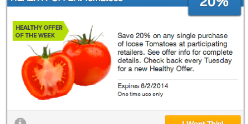 SavingStar: 20% Cash Back on Your Tomatoes Purchase