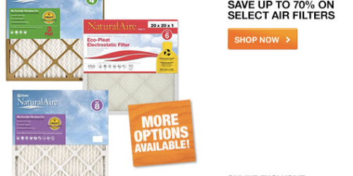 Home Depot: HUGE Discount on NaturalAire Air Filters (As Low As $1.55 Per Filter)