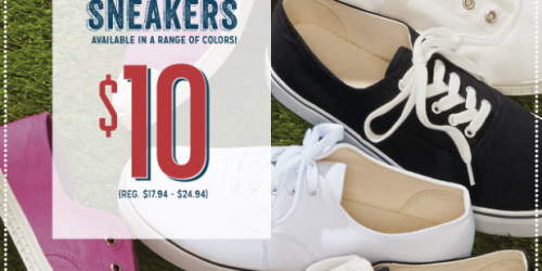 Old Navy: $10 Adult Sneakers Today Only – Up to $24.94 Value (In-Store Only)
