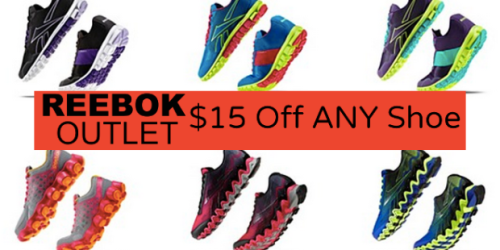 REEBOK OUTLET: *HOT* $15 Off EVERY Shoe = Kid’s Shoes As Low As $7.97 Shipped (Today Only)