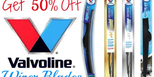 Sears: 50% Off Valvoline Wiper Blades – Today Only