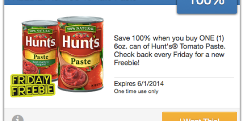 SavingStar: 100% Free Hunt’s Tomato Paste