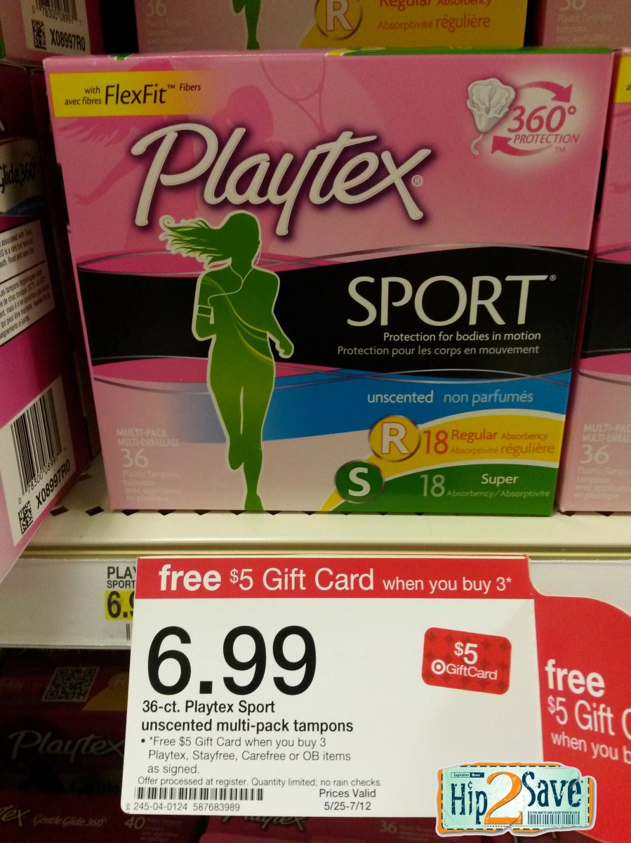 Walgreens and Target Great Deals on Playtex Tampons