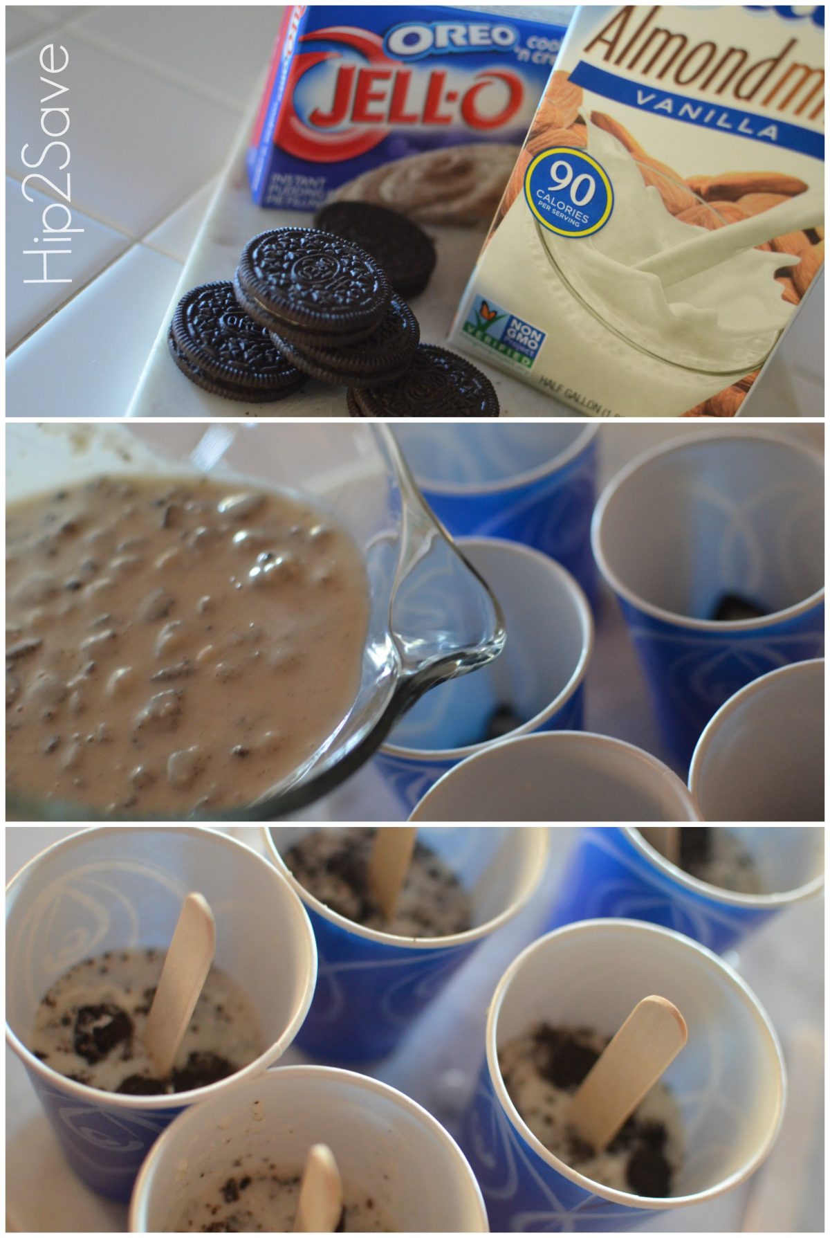 Homemade Oreo Cookie Pudding Pops Hip2Save   How To Make Pudding Pops E1548182488200 