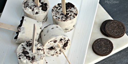 Homemade Oreo Cookie Pudding Pops