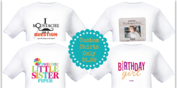 Vistaprint: Custom T-Shirt with Photo Only $5.99 + FREE Shipping for New Customers w/ Code MYSHIRT