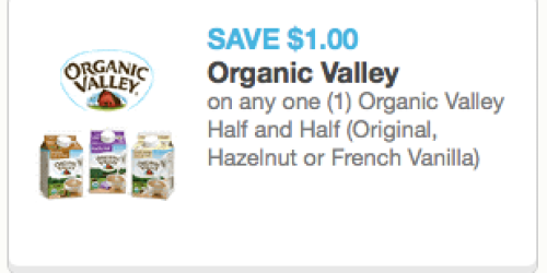 High Value $1/1 Organic Valley Half & Half Coupon = Only 99¢ at Whole Foods