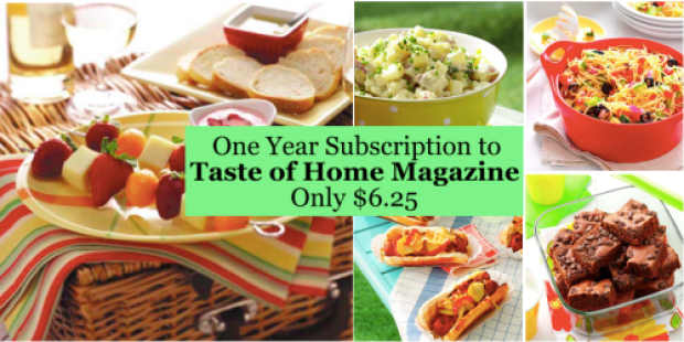 One Year Subscription to Taste of Home Magazine Only $6.25 (Reg. $23.94!) – Use Code 42281