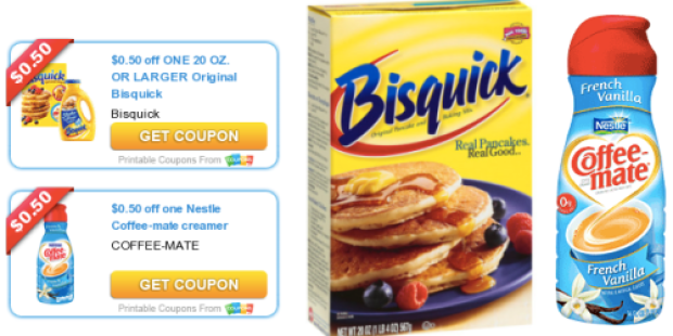 New $0.50/1 Bisquick & $0.50/1 Coffee-Mate Coupons = Awesome Deals at Walgreens