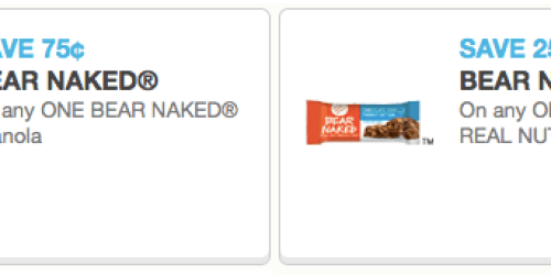 New Bear Naked Granola Coupons + Target Scenario