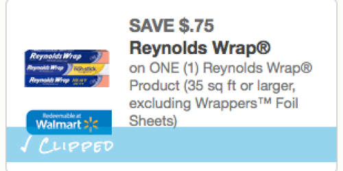 New $0.75/1 Reynolds Wrap Product Coupon + Walgreens & Walmart Deal Scenarios