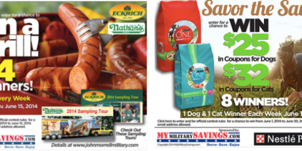 Military Giveaways: Enter to Win Outdoor Grill + More (+ June Commissary Deals & New Coupon Page)