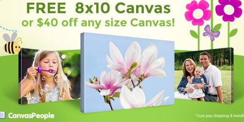 Canvas People: FREE 8×10 Photo Canvas (Just Pay Shipping!) + $40 Off Other Sizes