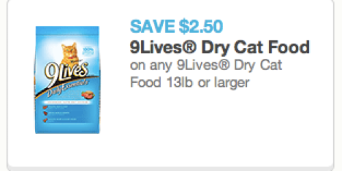 New $2.50/1 9Lives Dry Cat Food Coupon