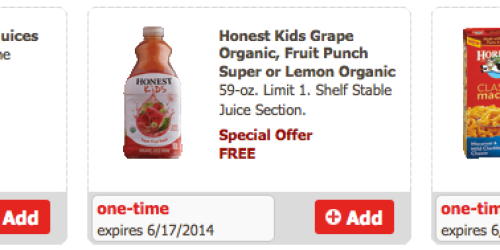 Safeway Just for U Members: Possible FREE Honest Kids Organic Juice, Horizon Mac & Cheese, & More