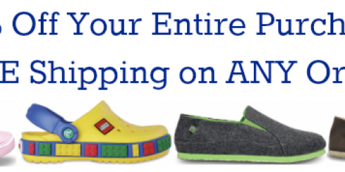 Crocs.com: 25% Off ENTIRE Order + FREE Shipping = Lunch Bags Only $5.99 Shipped + More