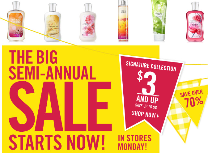 Bath Body Works: Semi Annual Sale Starts Today   Promo Codes Round Up