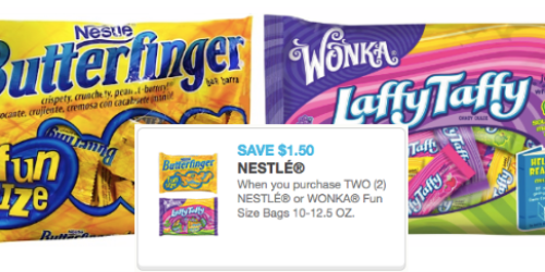 $1.50/2 Nestle or Wonka Fun Size Bags Coupon (Reset!)
