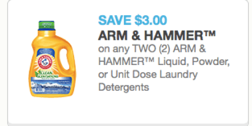 New $3/2 Arm & Hammer Laundry Detergent Coupon = Only $2.25 at CVS