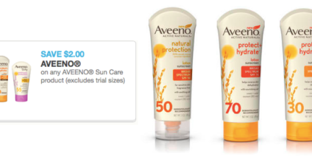 New & High Value $2/1 Aveeno Sun Care Product Coupon + Rite Aid Scenario (Starting 6/15)