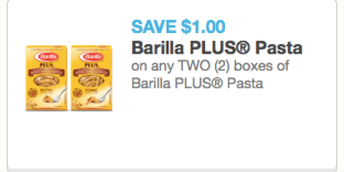 New $1/2 Barilla PLUS Pasta Coupon