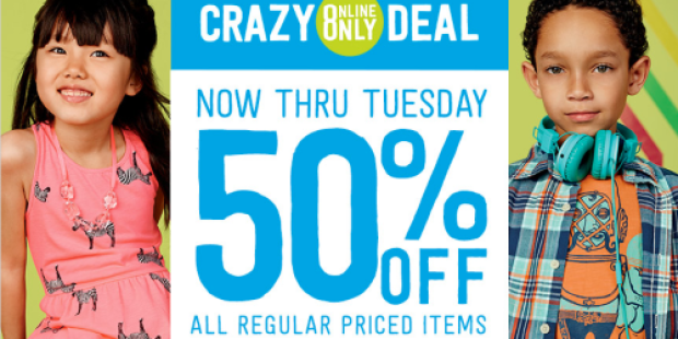 Crazy 8: 50% Off ALL Regular Priced Items (Great Deals on Dresses, Rompers, Swimwear + More)