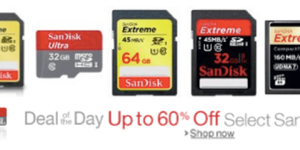 Amazon: Up to 60% off Select SanDisk Memory Products (Today Only)