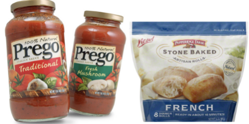New $1/2 Prego Italian Sauces + $1/2 Pepperidge Farm Stone Baked Rolls Coupons (+ Walmart Scenarios)