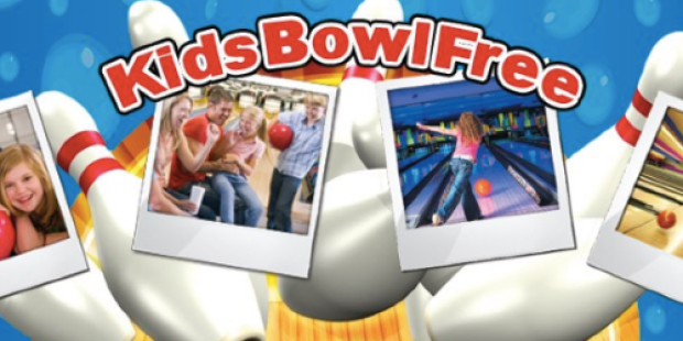 Kids Bowl FREE All Summer Long (+ $5 Off Family Pass w/ Code Hip2Save)