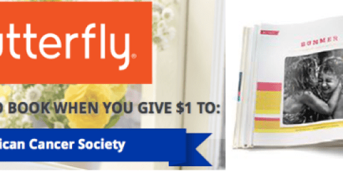 FREE 8×8 Shutterfly Photo Book (Just Donate $1 to The American Cancer Society)