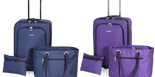 Sears: 3-Piece Luggage Set Only $14.97 + Free Store Pick Up (Suitcase, Tote Bag & Essentials Bag)