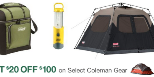 Amazon: $20 Off $100 Purchase of Select Coleman Camping Gear