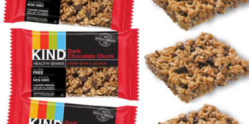 Amazon: KIND Healthy Grains Dark Chocolate Chunk Bars Only 49¢ Each Shipped (Available Again)