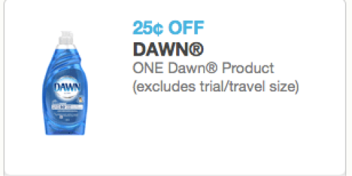 New $0.25/1 Dawn Product Coupon = Dish Soap ONLY $0.74 at Walgreens (Starting 6/22)