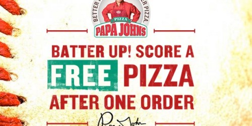 Papa John’s: FREE Pizza with ANY $15 Purchase