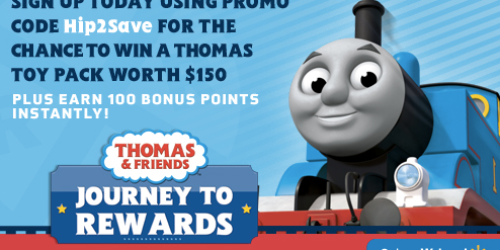 Thomas & Friends Rewards Program: Sign up Today and Earn 100 Points w/ Code HIP2SAVE (+ Enter Sweepstakes for Chance to Win $150 Prize Package)