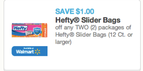 $1/2 Hefty Slider Bags Coupon (Reset!) = Only $1.35 Per Package at Walgreens (Through 6/21)