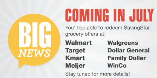 SavingStar: Redeemable At Walmart, Target, Walgreens, Kmart, Meijer & More Starting July 2014
