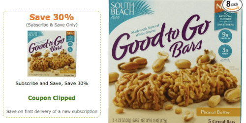 Amazon: South Beach Good to Go Bars Only $1.63 Per 5-Count Box + FREE Shipping