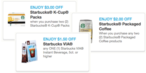 High Value Starbucks Coupons + $3 Starbucks eGift Card Promo = Great In-Store Deals