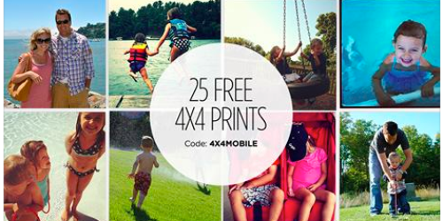 Shutterfly Mobile App: 25 FREE 4×4 Prints ($6.25 Value) – Just Pay Shipping