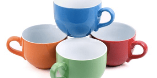 Amazon: Set of 4 Jumbo Soup & Cereal Ceramic Coffee Mugs Only $8.95