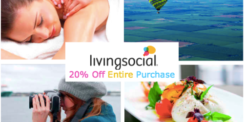 LivingSocial: 20% Off ENTIRE Purchase Through June 21st