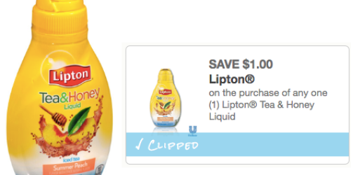 New $1/1 Lipton Tea & Honey Liquid Coupon