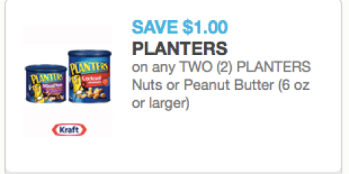 New $1/2 Planters Nuts or Peanut Butter Coupon = Nice Deals on Flavored Peanuts at Target & CVS