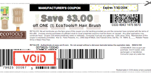 High Value $3/1 EcoTools Hair Brush Coupon